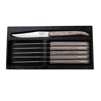 Комплект 6 ножа за стек Laguiole Style de Vie Innovation Line Grey Pakka