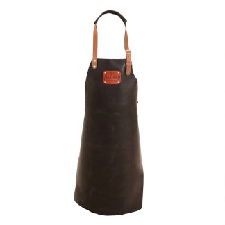 Șorț din piele pentru grătar Not Just BBQ - Black