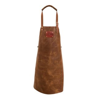Șorț din piele pentru grătar Not Just BBQ - Cognac