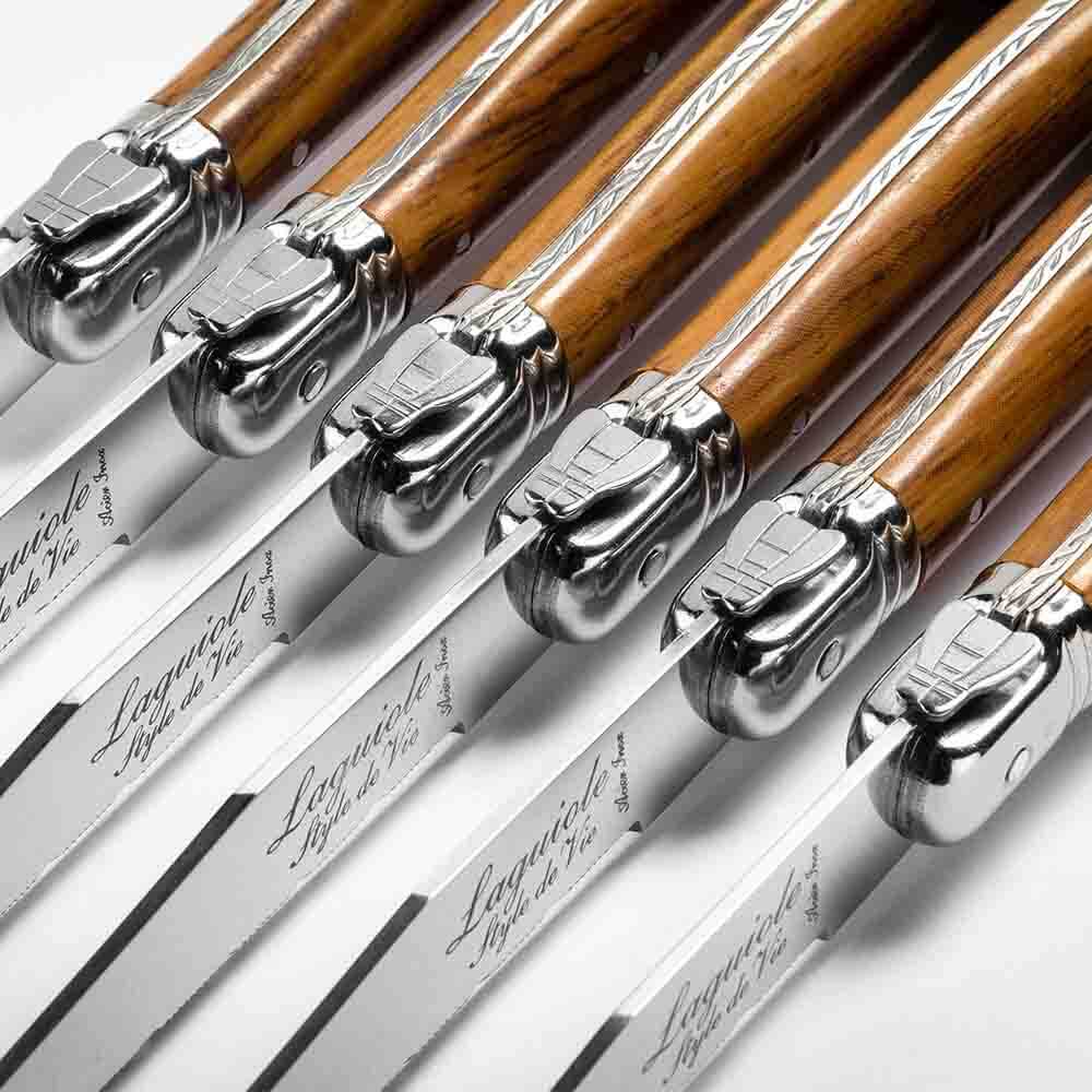 Set de 6 cuțite pentru friptură Laguiole Style de Vie Premium Wood - imagine 3