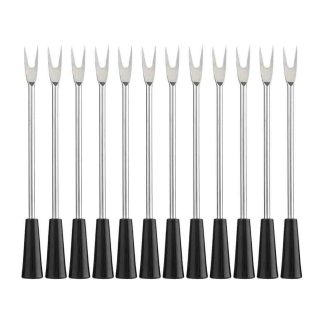 Мини вилички за предястия - 12 бр. пинчос Laguiole Style de Vie Premium Black Pinchos