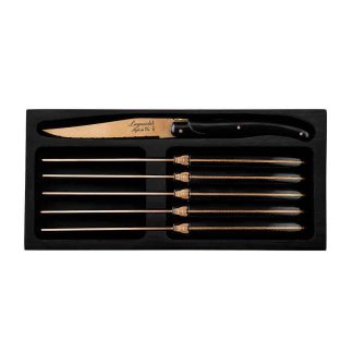 Комплект ножове за стекове Laguiole Style de Vie Prestige Line Copper stonewash - 6 броя
