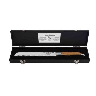 Нож за хляб Laguiole Style de Vie Luxury Line Bread Olive wood