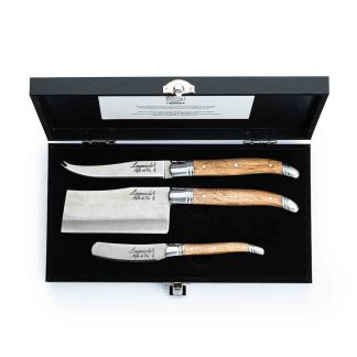 Луксозен сет за сирена Laguiole Style de Vie Luxury Line Oak wood Stonewash