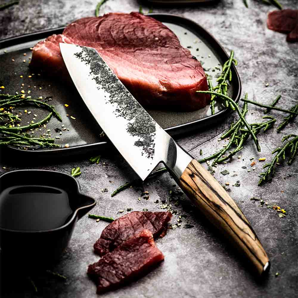 Японски кухенски нож Forged Katai Santoku – 18 cm