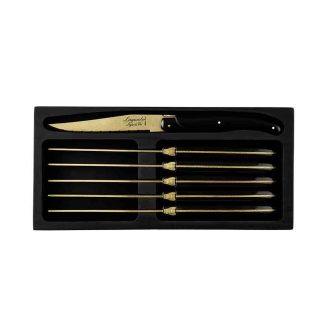Комплект ножове за стекове Laguiole Style de Vie Prestige Line Gold stonewash – 6 броя