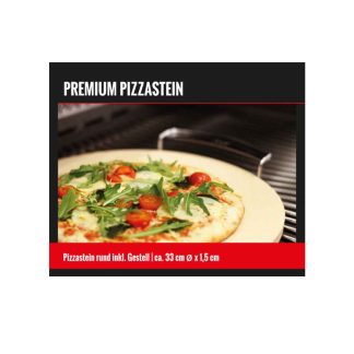 Kамък за пица с дръжки BlueCraft Premium, 33 cm