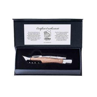 Джобно ножче с тирбушон Laguiole Style de Vie Luxury line Olive wood