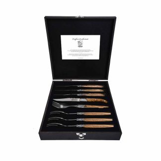 Комплект мини прибори Laguiole Style de Vie Luxury Line Mini Olive wood