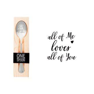 Лъжичка в кутия All of me loves all of you