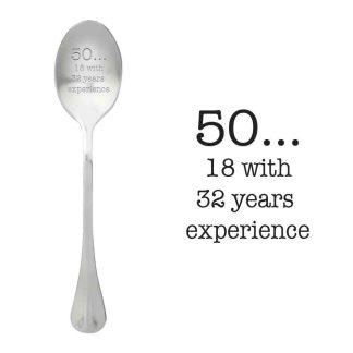 Linguriță cu mesaj 50… 18 with 32 years experience