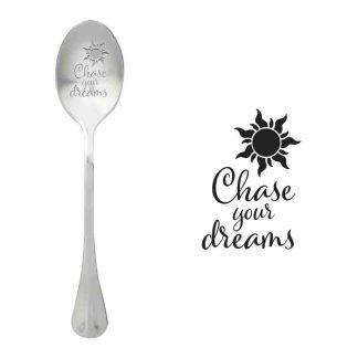 гравирана лъжичка с послание Chase Your Dreams