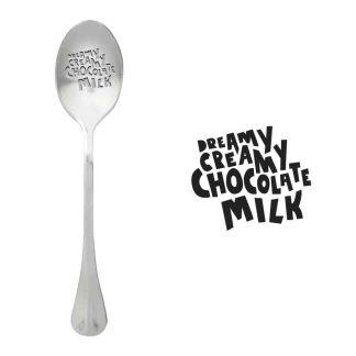 Linguriță cu mesaj Dreamy Creamy Chocolate Milk