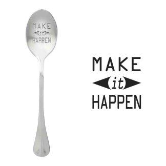 лъжичка с послание Make it happen