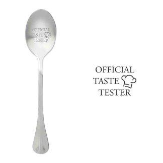 лъжичка с гравиран надпис Official taste teste