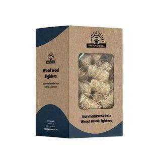 Aprinzatoare naturale carbuni Bestcharcoal - lana de lemn