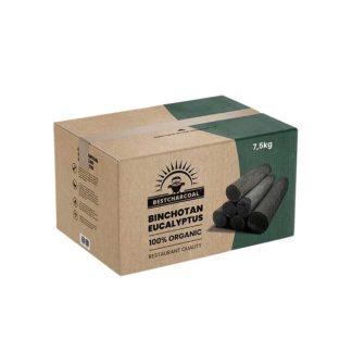 Cărbune de înaltă calitate Bestcharcoal – Binchotan Eucalyptus 7.5 kg