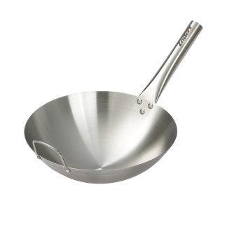 tigaie Wok din inox Enders, 32cm, argintiu, multi-funcțional