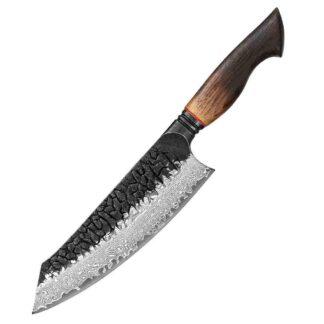 Cuțit de bucătărie Santoku din oțel damasc Xinzuo X06